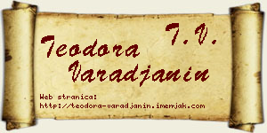Teodora Varađanin vizit kartica